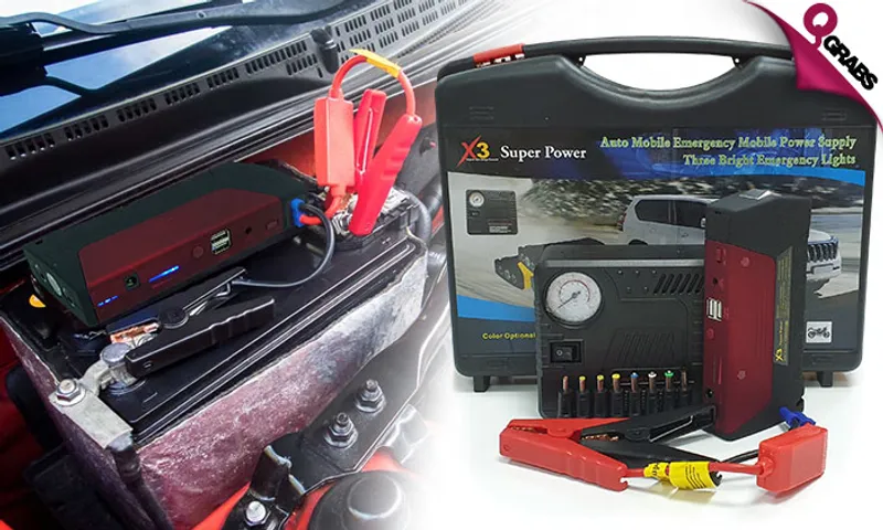 Multifunction Jump Starter with Air Compressor!